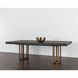 Baldessara 94.5 X 47.25 inch Grey / Rustic Bronze Dining Table